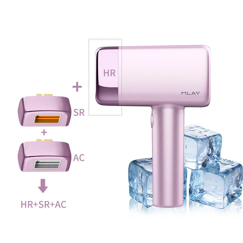 MLAY T14 IPL ICE Cooling IPL Laser Epilator Home Hair Removal Device Replaceable Face Body Bikini Lamps For Women Men Painless