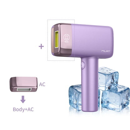 MLAY T14 IPL ICE Cooling IPL Laser Epilator Home Hair Removal Device Replaceable Face Body Bikini Lamps For Women Men Painless