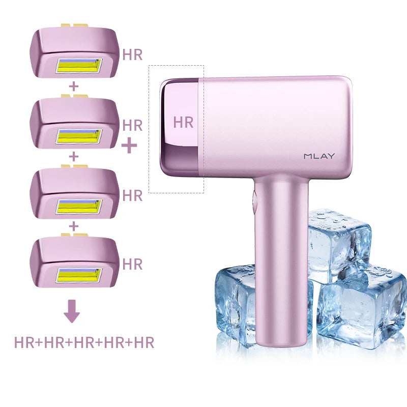 MLAY T14 IPL ICE Cooling IPL Laser Epilator Home Hair Removal Device Replaceable Face Body Bikini Lamps For Women Men Painless