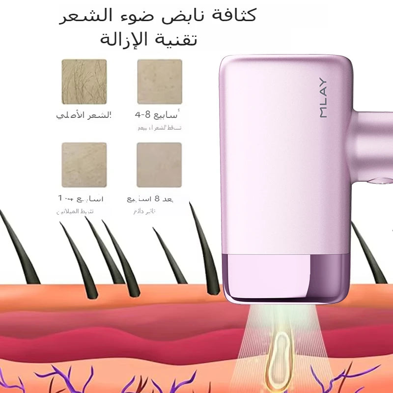 MLAY T14 IPL ICE Cooling IPL Laser Epilator Home Hair Removal Device Replaceable Face Body Bikini Lamps For Women Men Painless