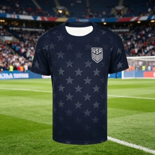 2026 USA Soccer Edition Crew Neck T-Shirt – Breathable & Sweat-Absorbing Sports Essential