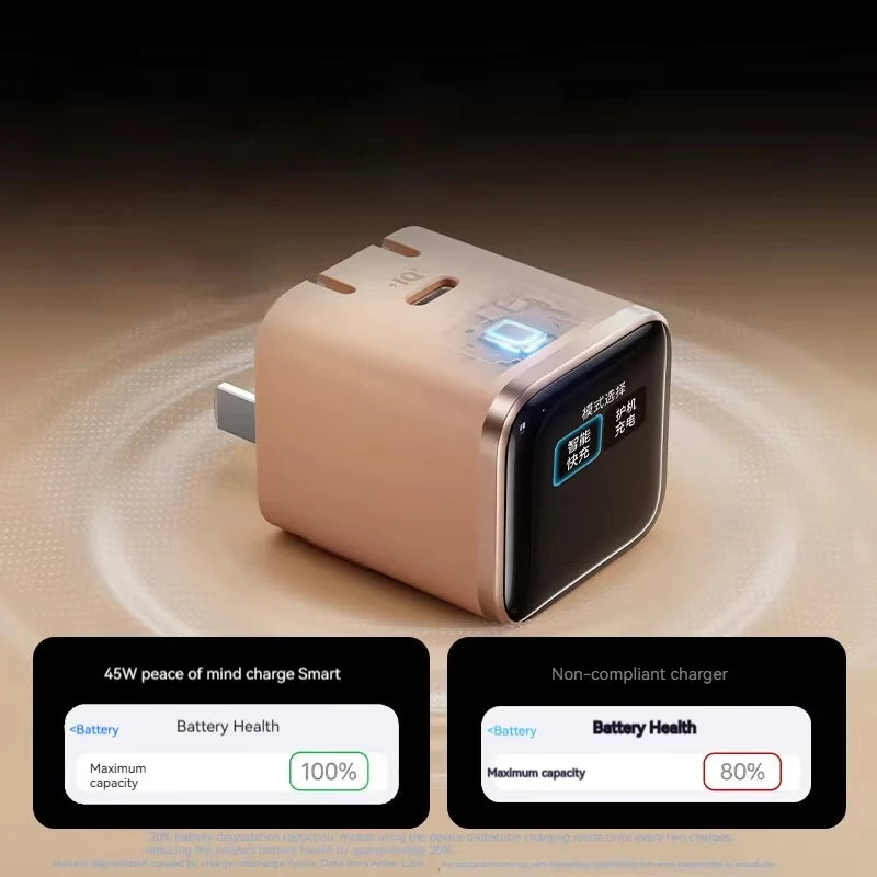 Anker Nano 45W Smart Display USB-C Fast Charger | Foldable