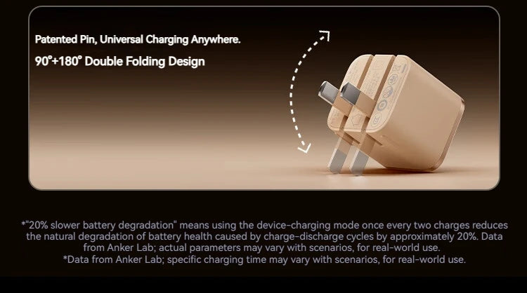 Anker Nano 45W Smart Display USB-C Fast Charger | Foldable